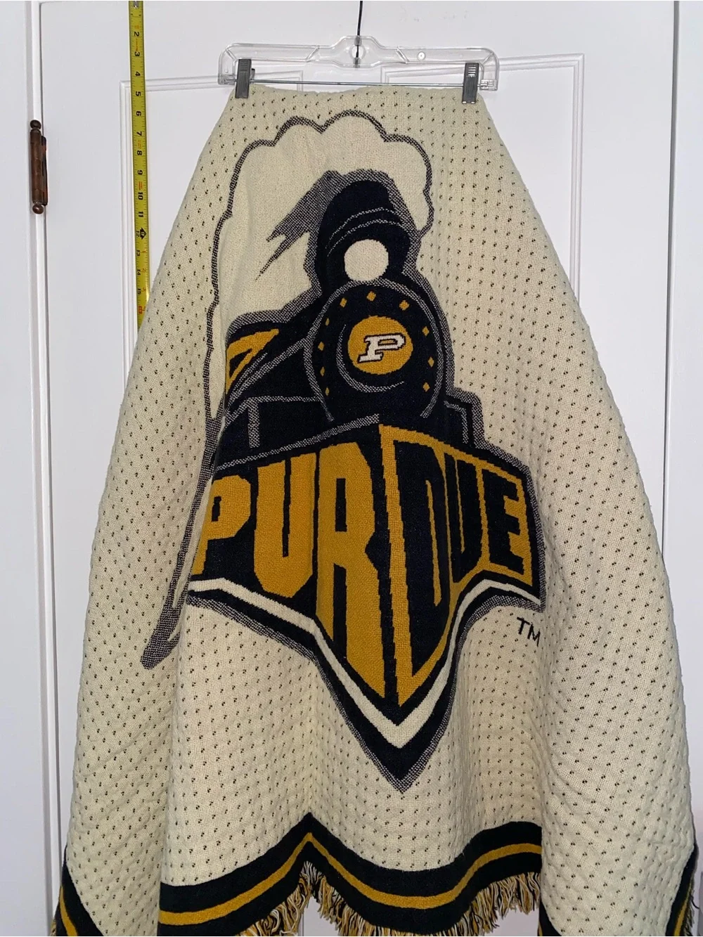 Vintage Purdue throw blanket